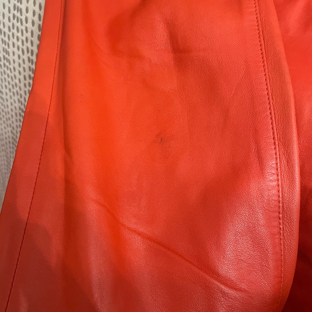 Ralph Lauren orange Leather Pants - Picture 5 of 5